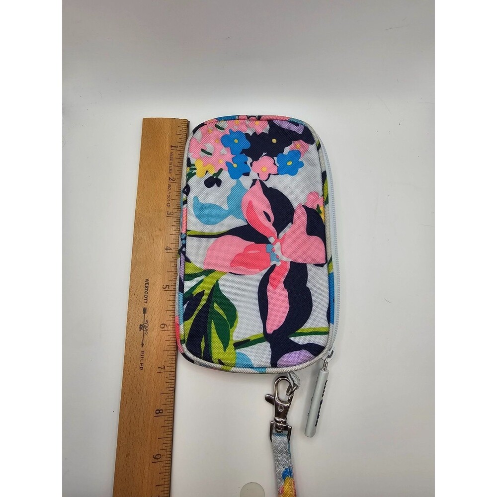 Vera Bradley Floral Wristlet Wallet Zip Case Multicolor Small Pouch - Picture 4 of 6